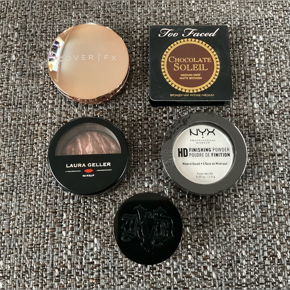 bronzer and highlighter 5pc set